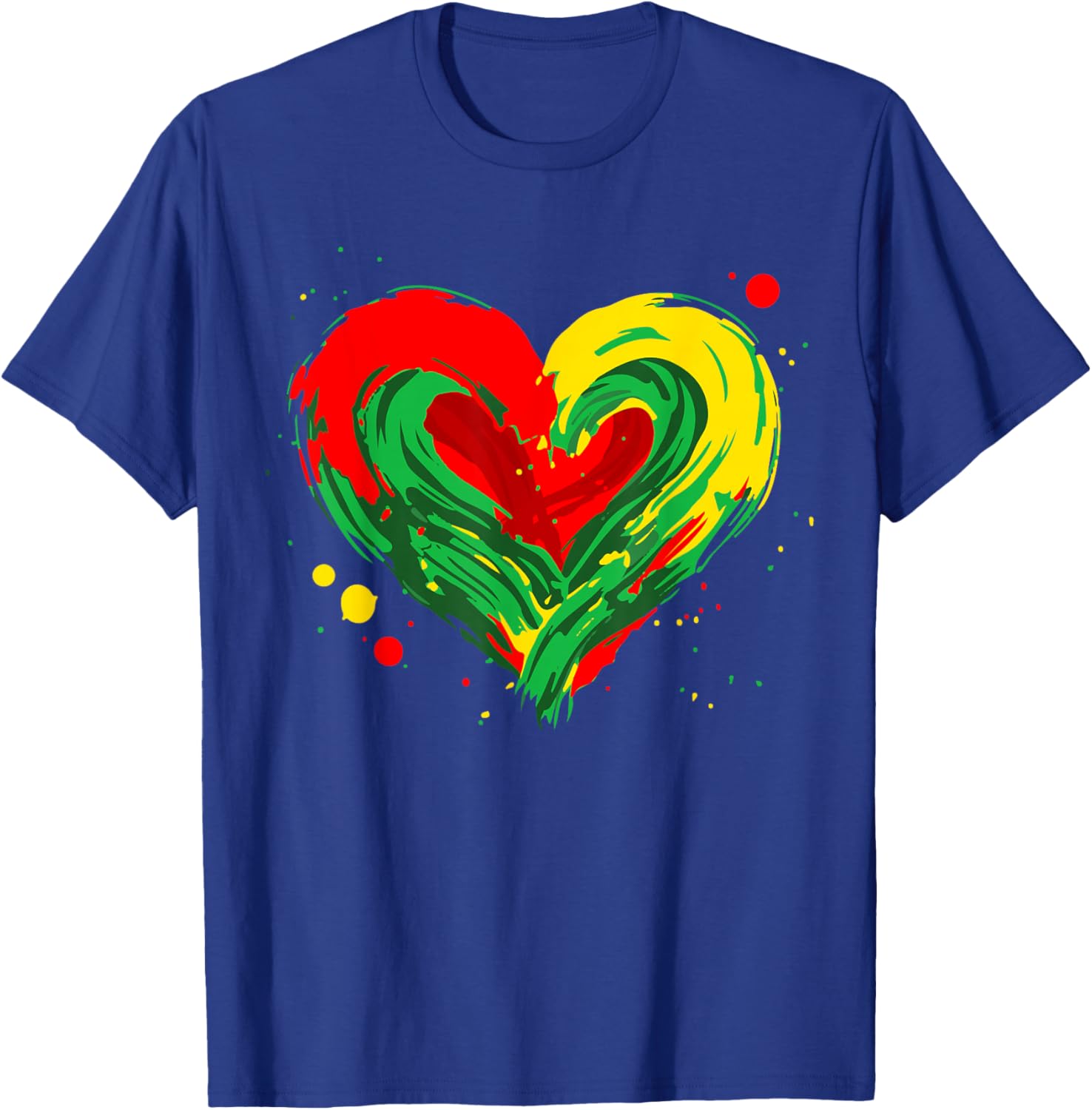Juneteenth Heart Black History Month African American Women T-Shirt - T-Shirt | Royal
