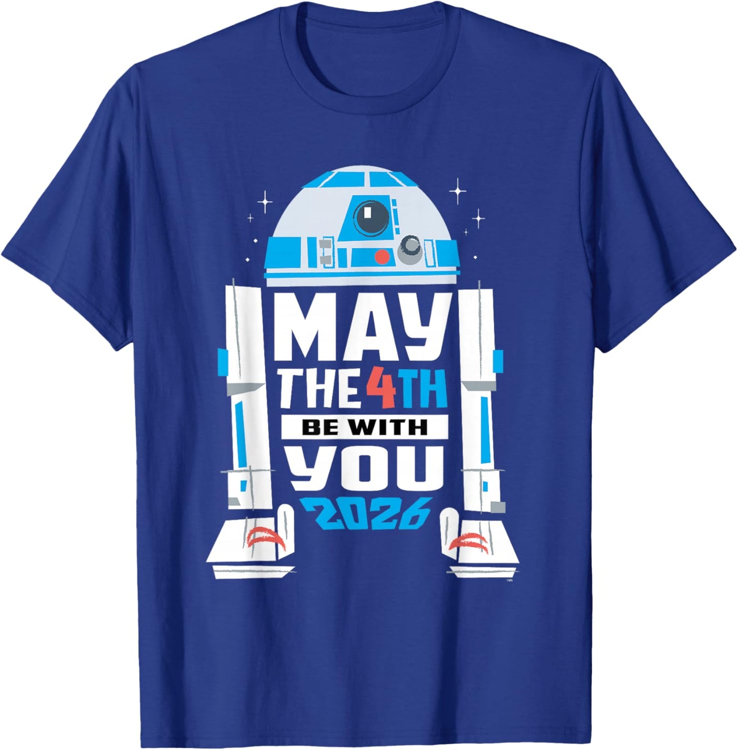 Star Wars R2-D2 May The 4th Be with You 2026 Star Wars Day T-Shirt - T-Shirt | Royal