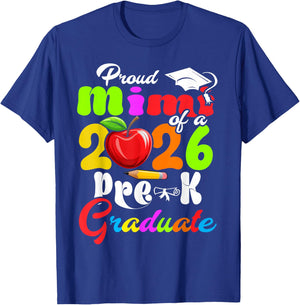 Proud Mimi of 2026 Pre-K Graduate Mothers Day Graduation T-Shirt - T-Shirt | Royal