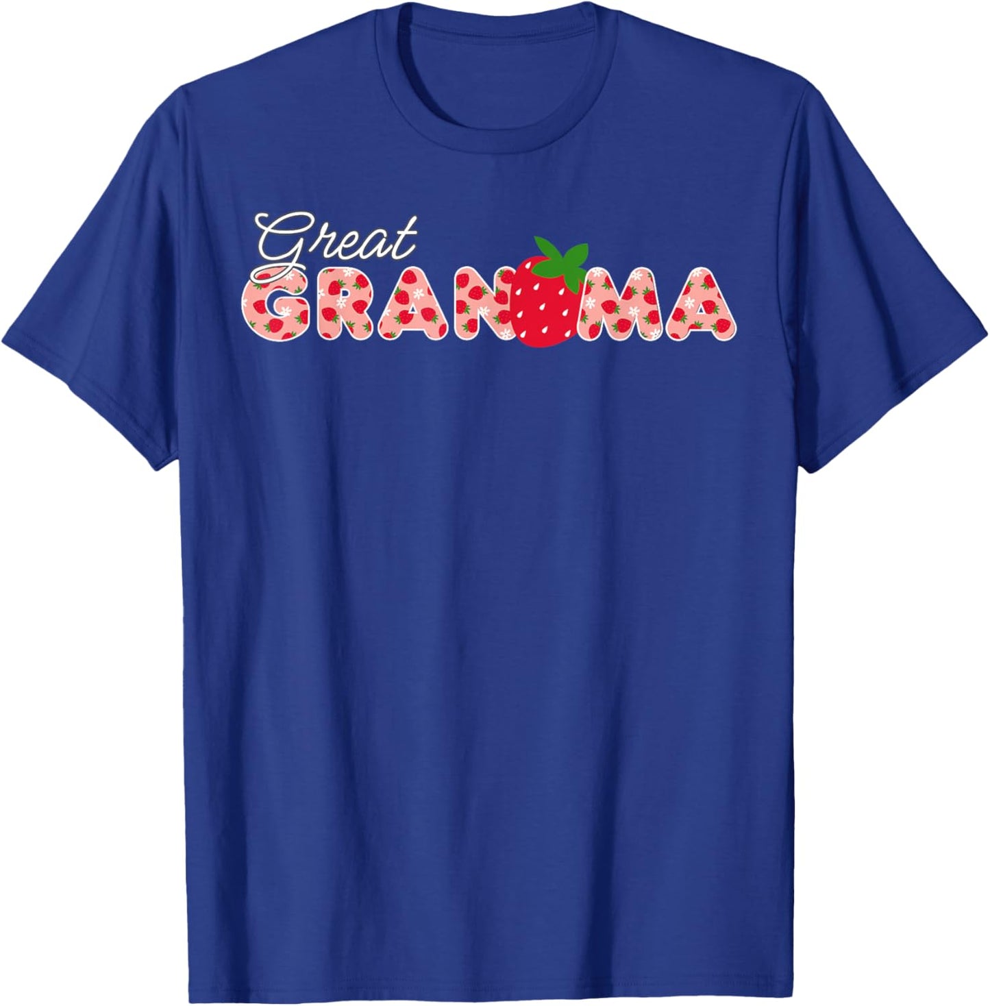 Great Grandma Strawberry First Birthday Funny Strawberry T-Shirt - T-Shirt | Royal