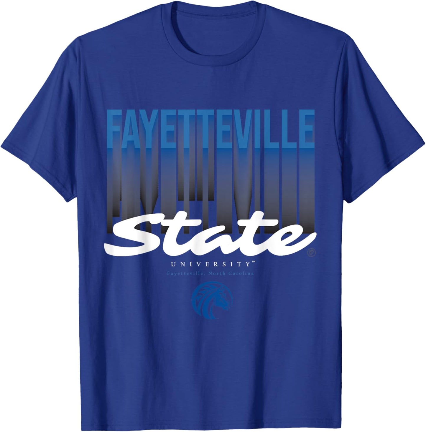 The Yard Essentials - Fayetteville State U - FSU Fade T-Shirt - T-Shirt | Royal