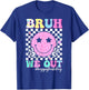 Bruh We Out Teachers Student Happy Last Day Of School Summer T-Shirt - T-Shirt | Royal