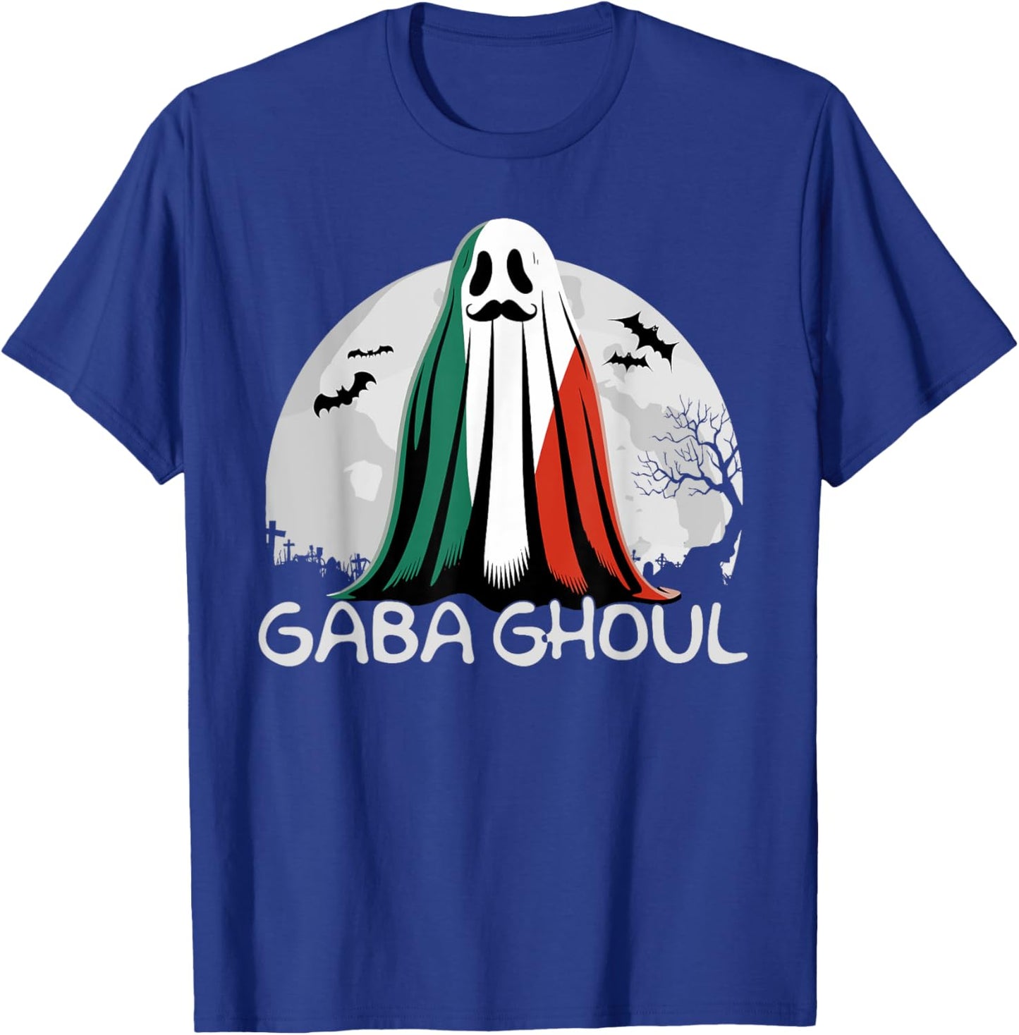 Halloween Graveyard Gaba Ghoul Ghost Funny Italian Gabaghool T-Shirt - T-Shirt | Royal