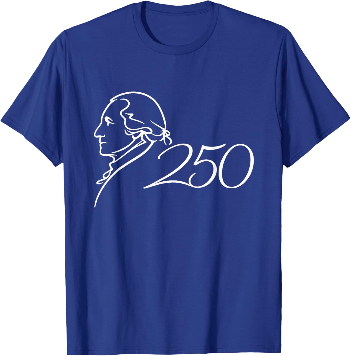 250 Years Anniversary America George Washington 4th of July T-Shirt - T-Shirt | Royal