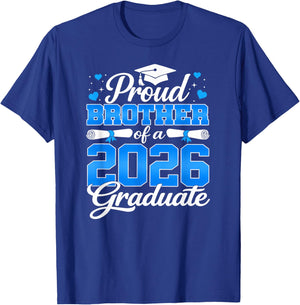 Class of 2026 Graduation Proud Brother of A 2026 Graduate T-Shirt - T-Shirt | Royal