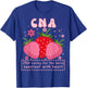 CNA Nurse Life Caring Hands Healing Hearts T-Shirt - T-Shirt | Royal