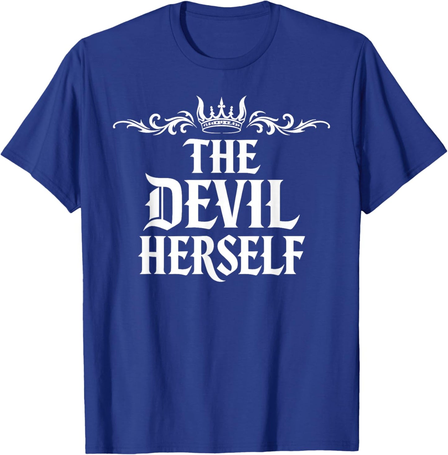 The Devil Herself Retro Occult Women Dark Feminine T-Shirt - T-Shirt | Royal