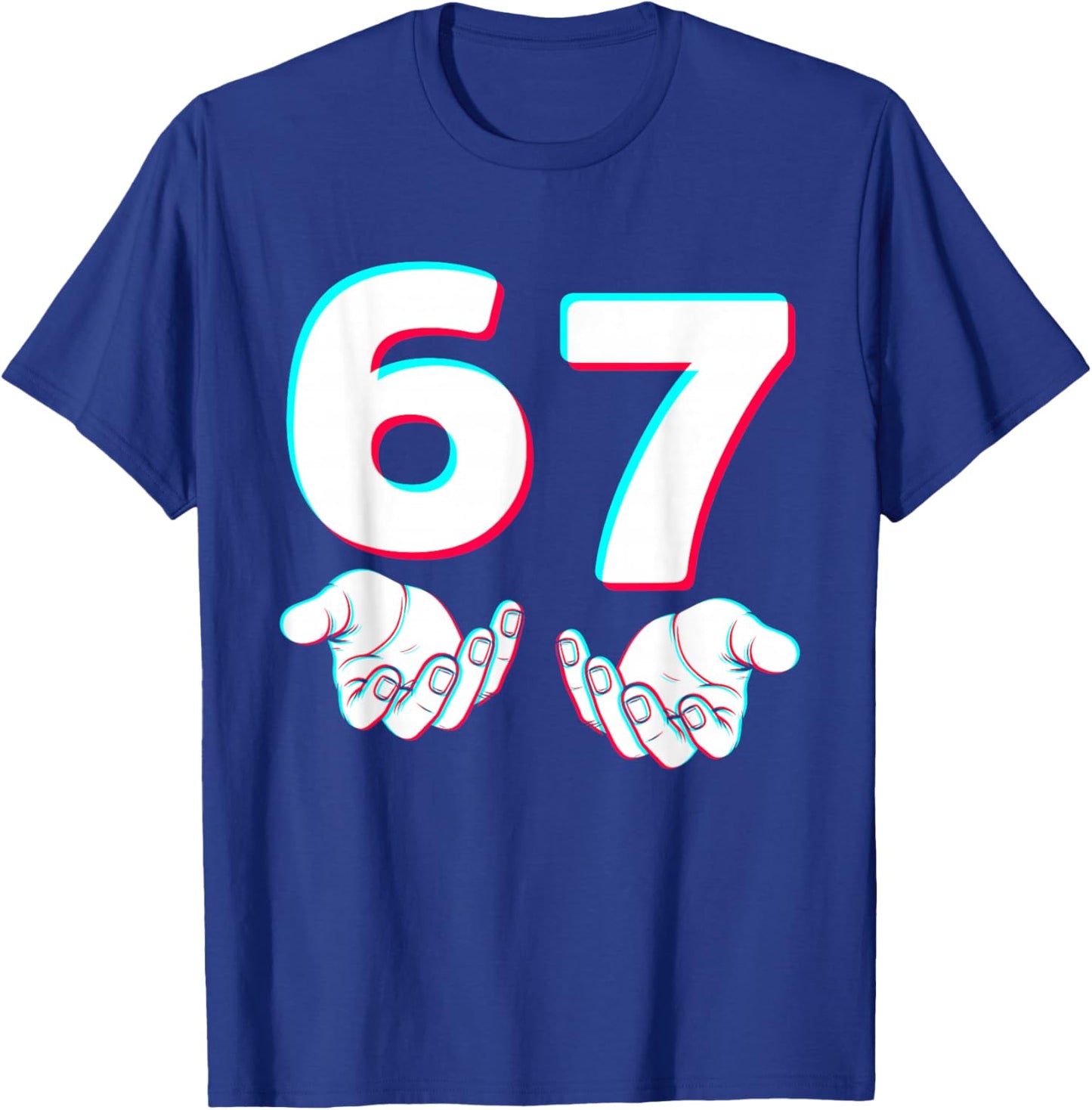 67 Gen Alpha Six Seven Italian 6 7 Brainrot Player Meme T-Shirt - T-Shirt | Royal