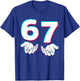 67 Gen Alpha Six Seven Italy 6 7 Brain Red Gaming Meme T-Shirt - T-Shirt | Royal