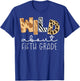 First Day Back to School Wild About Fifth 5th Grade Safari T-Shirt - T-Shirt | Royal