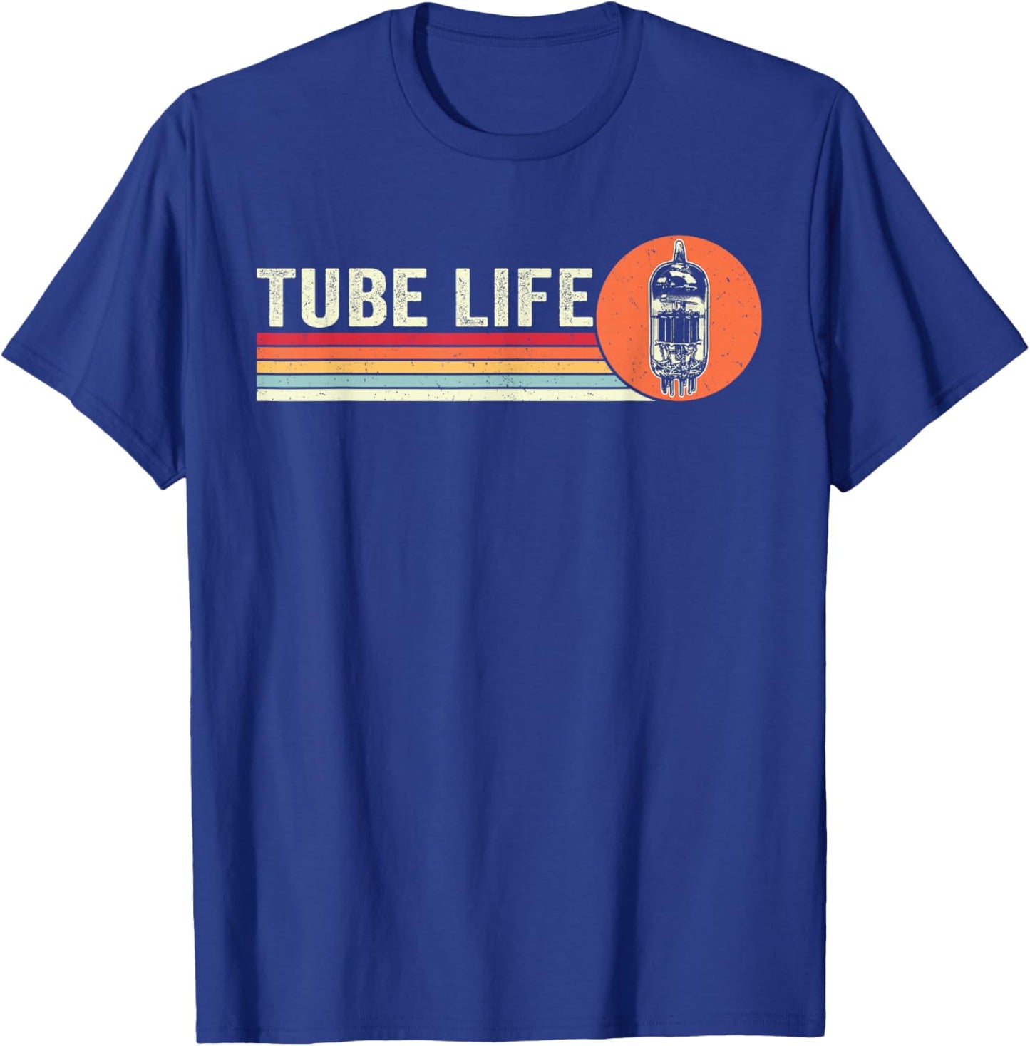 Tube Life Vacuum Tube Amplifier Analog Audio Valve Guitar T-Shirt - T-Shirt | Royal