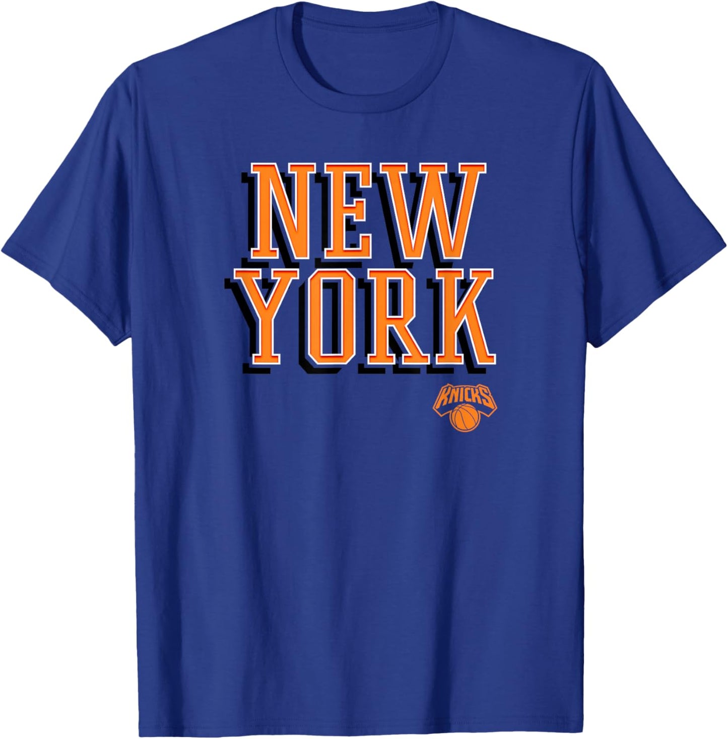 Logo NBA - New York Knicks City Wordmark T-Shirt - T-Shirt | Royal