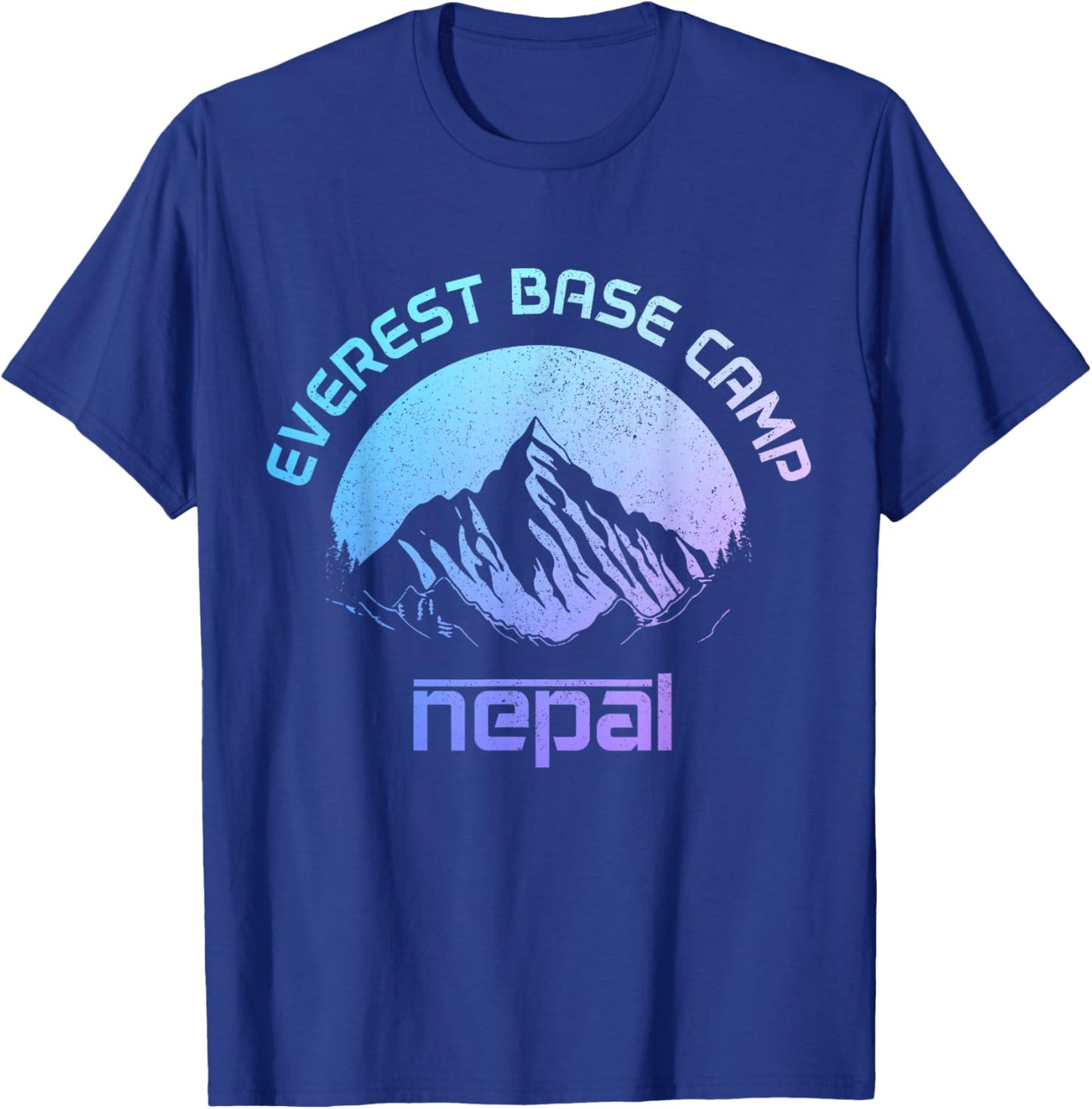 Mount Everest Nepal Himalaya Mountaineer Mountain Souvenir T-Shirt - T-Shirt | Royal