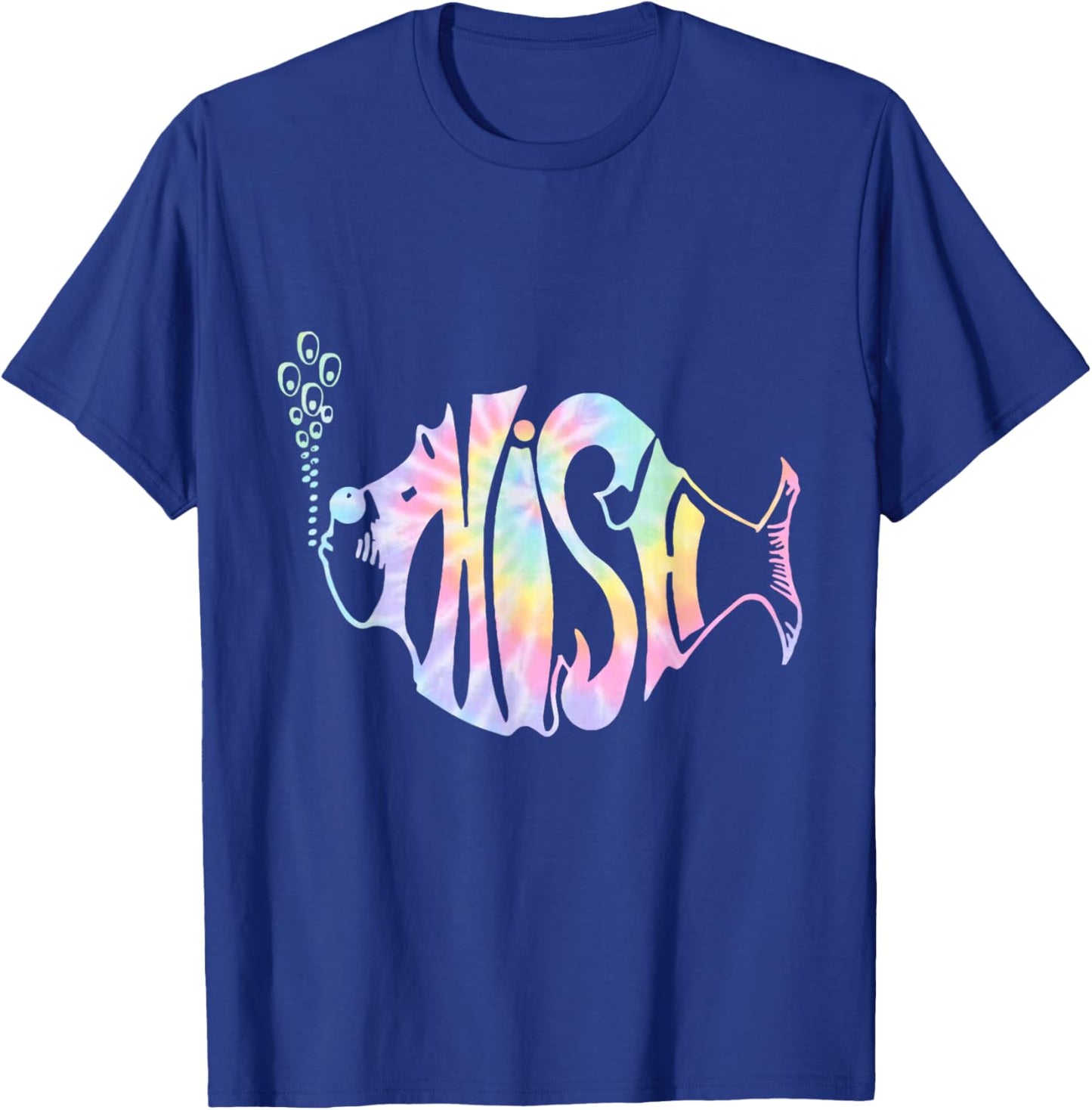 Colorful Phish-Jam, Tie-Dye For Fisherman, Fish Graphic T-Shirt - T-Shirt | Royal
