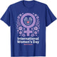 Celebrate International Women's Day with Floral Pattern T-Shirt - T-Shirt | Royal