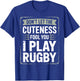 Rugby Player Kids Woman Rugby Girl Plays Rugby T-Shirt - T-Shirt | Royal