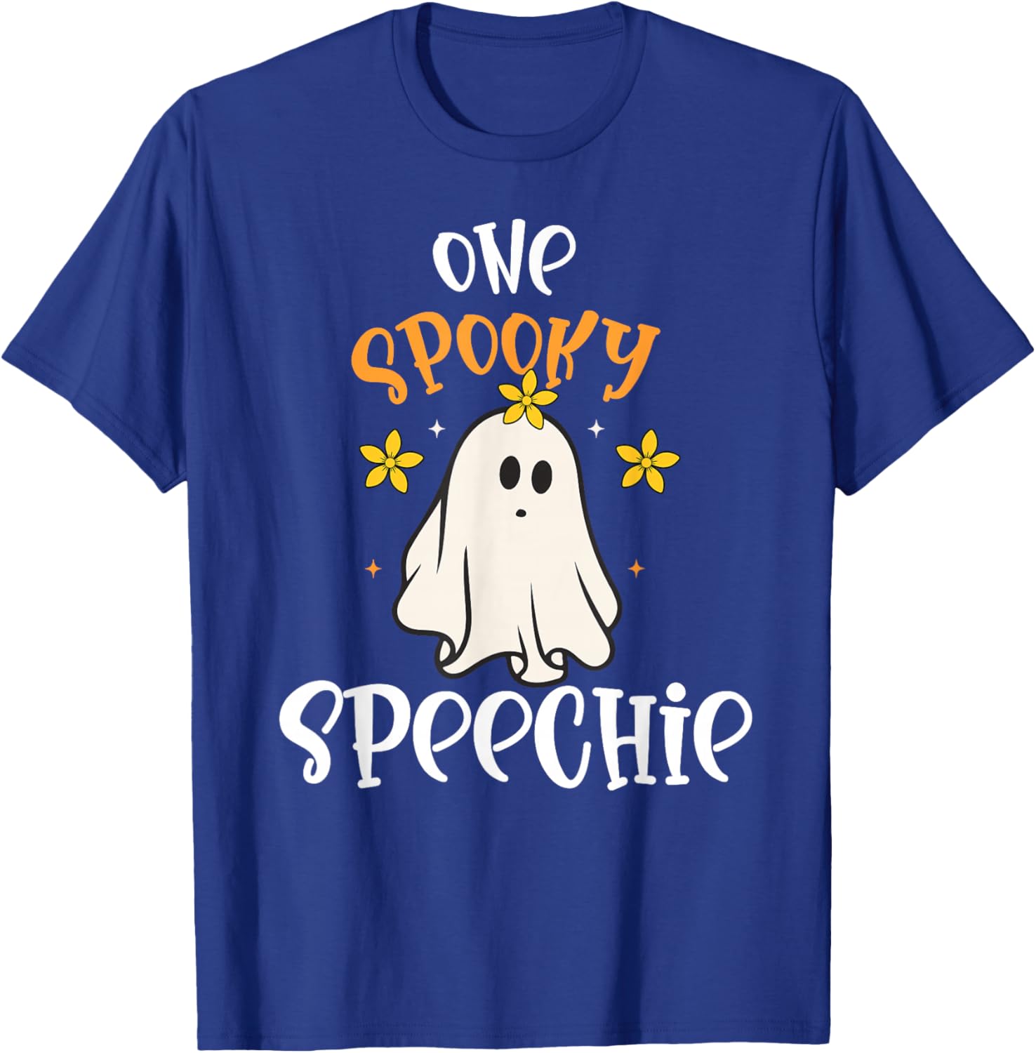 SLP Halloween Spooky Speechie Halloween Speech Therapy T-Shirt - T-Shirt | Royal
