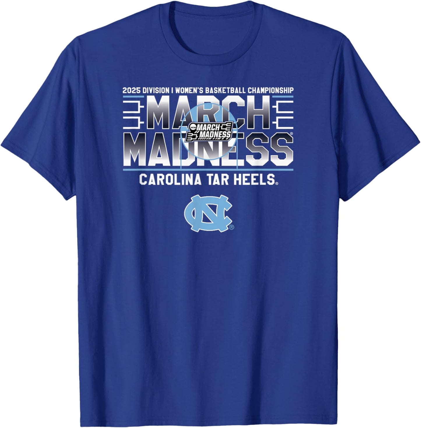 North Carolina Tar Heels March Madness 2025 Women's T-Shirt - T-Shirt | Royal