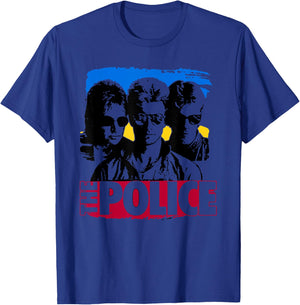 Officiel The Police Sunglasses Artwork T-Shirt - T-Shirt | Royal