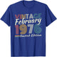 Vintage February 1976 Birthday Gift 50 Years Men T-Shirt - T-Shirt | Royal