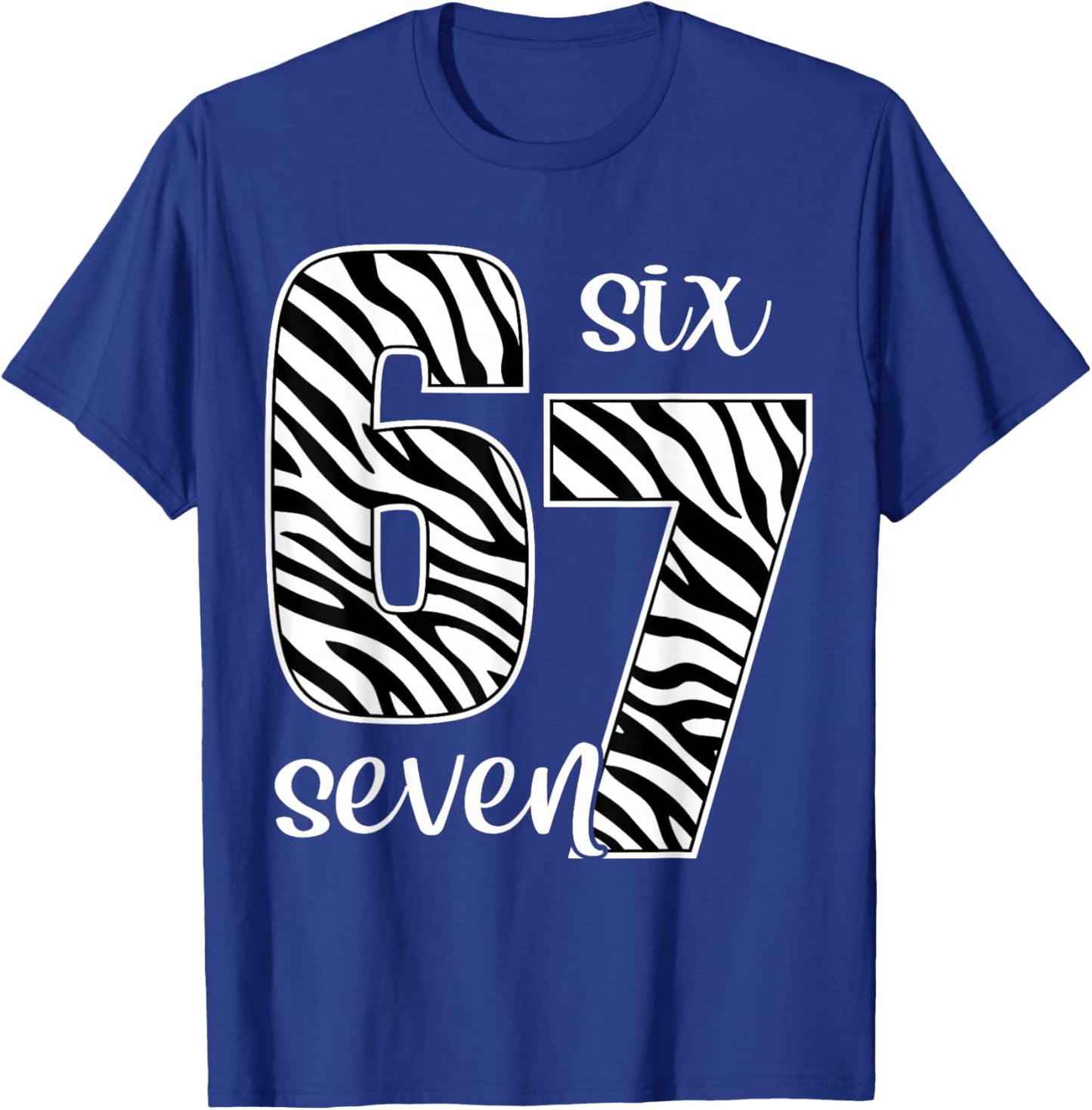 Zebra Print Teens Kids Boys 6-7 T-Shirt - T-Shirt | Royal