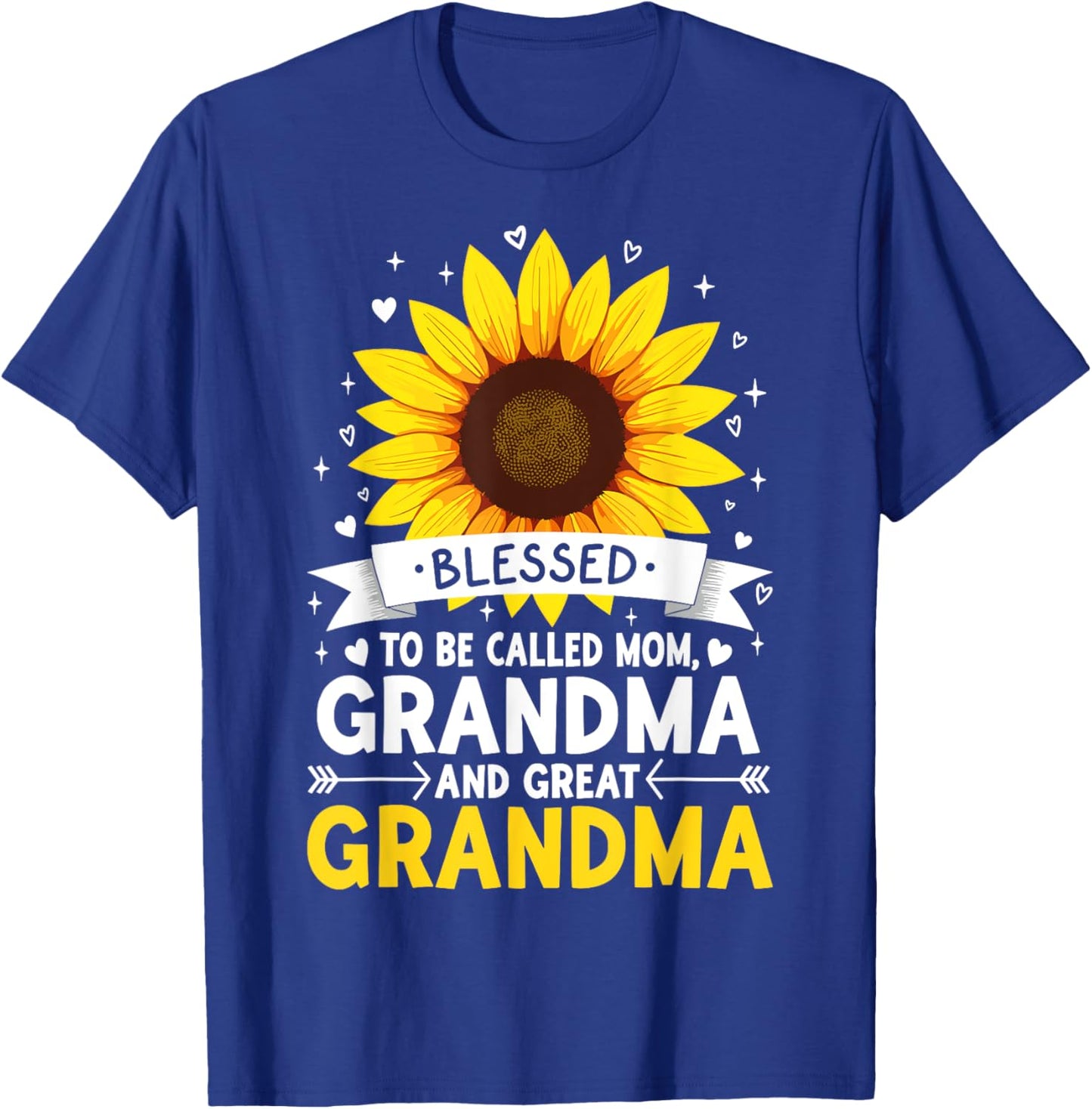 Blessed To Be Called Mom Grandma Mother's Day Great Grandma T-Shirt - T-Shirt | Royal