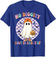 No Diggity Bout To Bag It Up Funny Halloween Ghost Pumpkin T-Shirt - T-Shirt | Royal