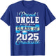 Proud Uncle of a Class of 2025 Graduate Funny Senior 2025 T-Shirt - T-Shirt | Royal