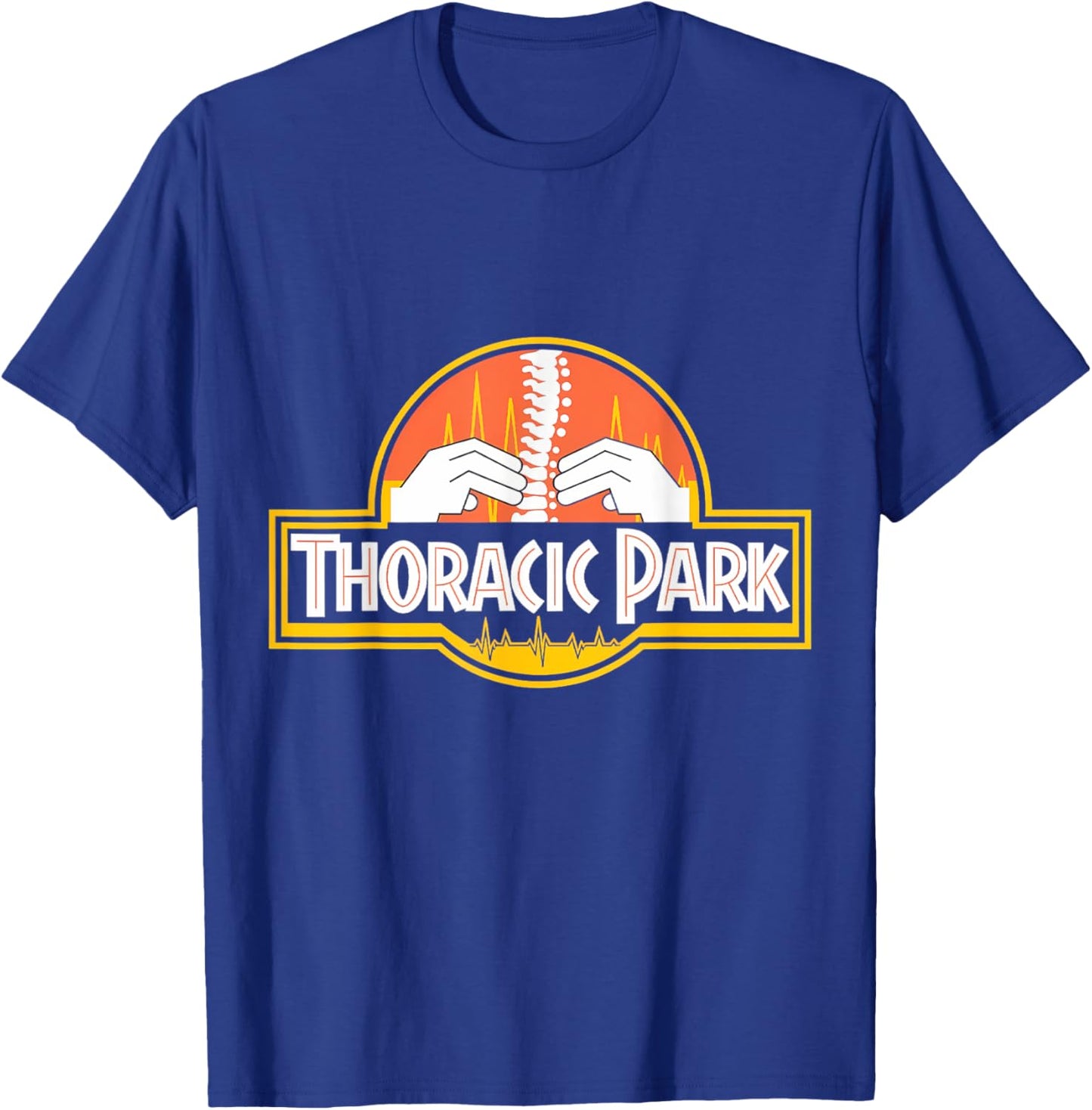 Thoracic Spine Park Chiropractor Orthopedist T-Shirt - T-Shirt | Royal