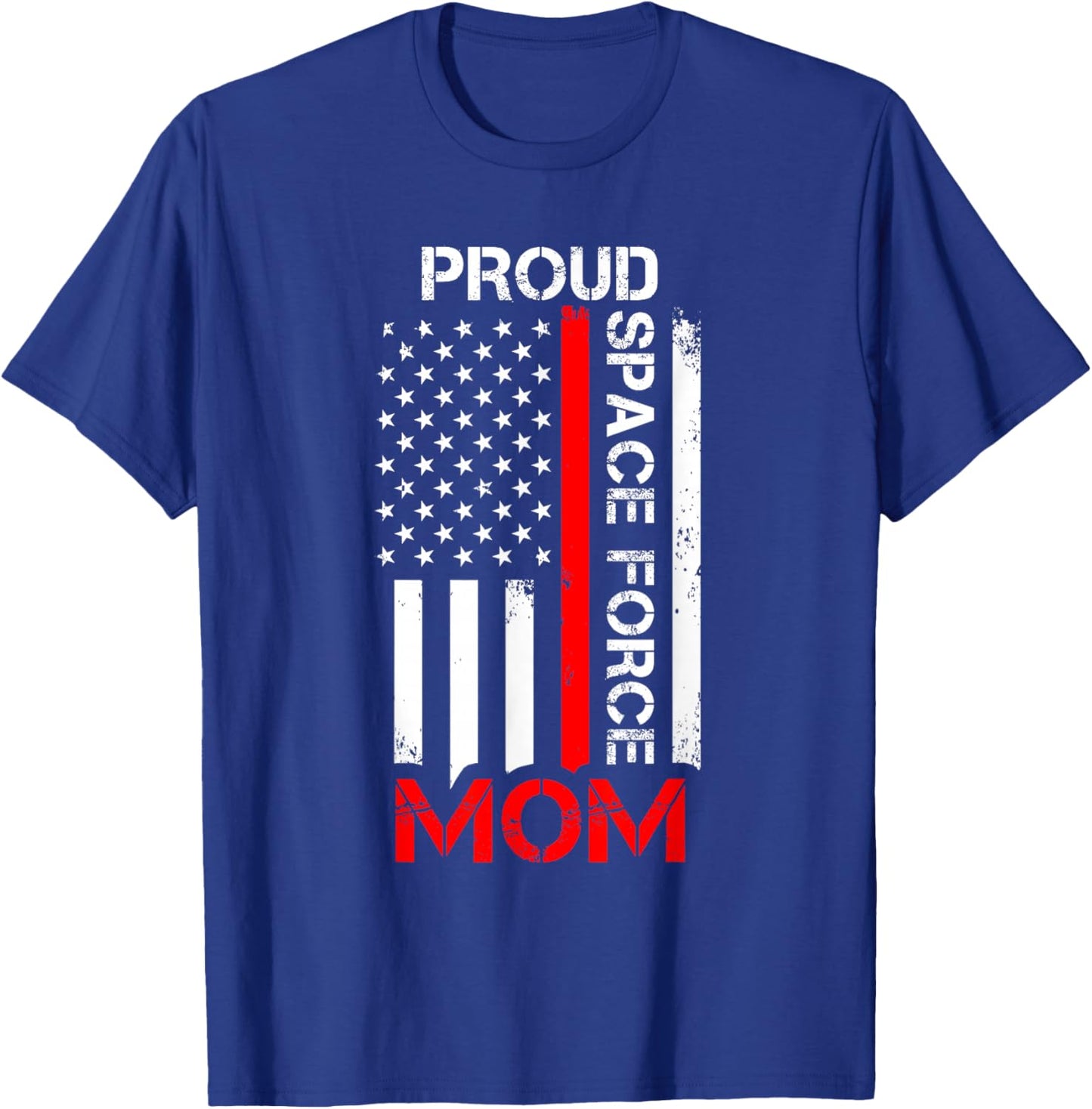 Proud Space Force Mom T-Shirt - T-Shirt | Royal