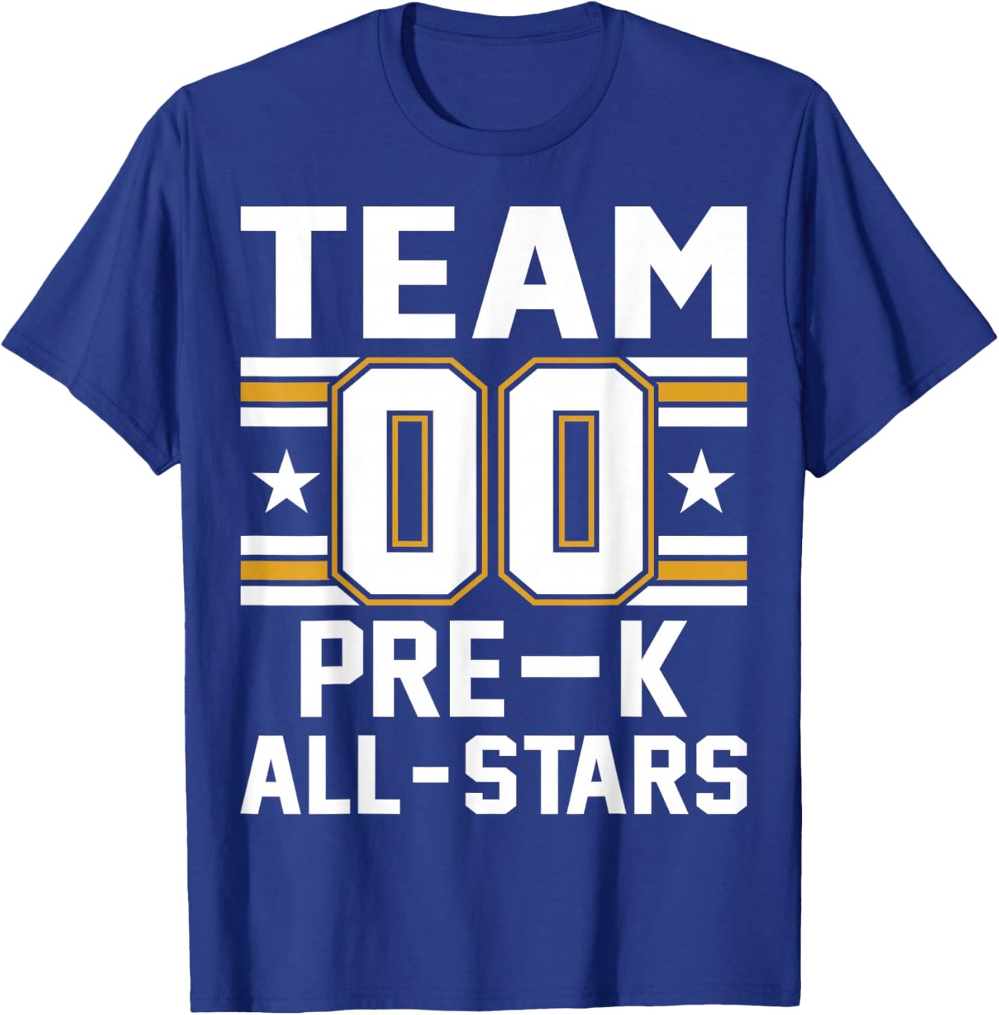 Kids Sports Preschool Team Pre-K All Stars Jersey T-Shirt - T-Shirt | Royal