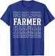 Farmer Funny Layered Text Farming Men Rancher T-Shirt - T-Shirt | Royal