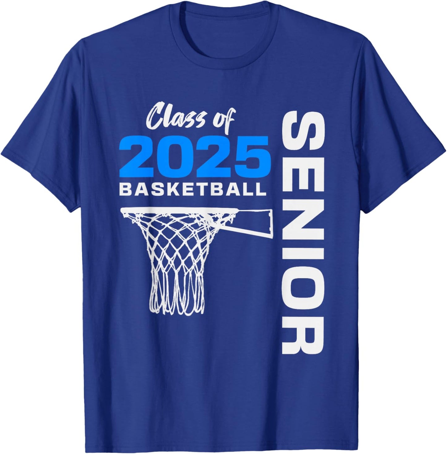 Basketball Senior Matching Class of 2025 Senior Basketball T-Shirt - T-Shirt | Royal