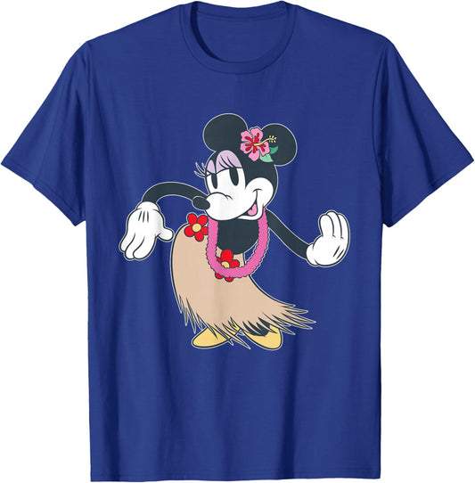 Disney Minnie Mouse Tropical Island Dance Hawai'i Inspired T-Shirt - T-Shirt | Royal