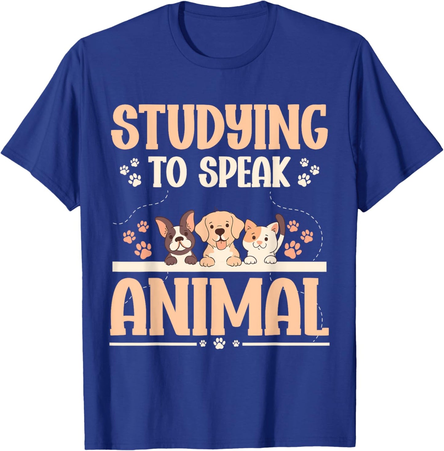 Future Veterinarian Studying To Speak Animal T-Shirt - T-Shirt | Royal
