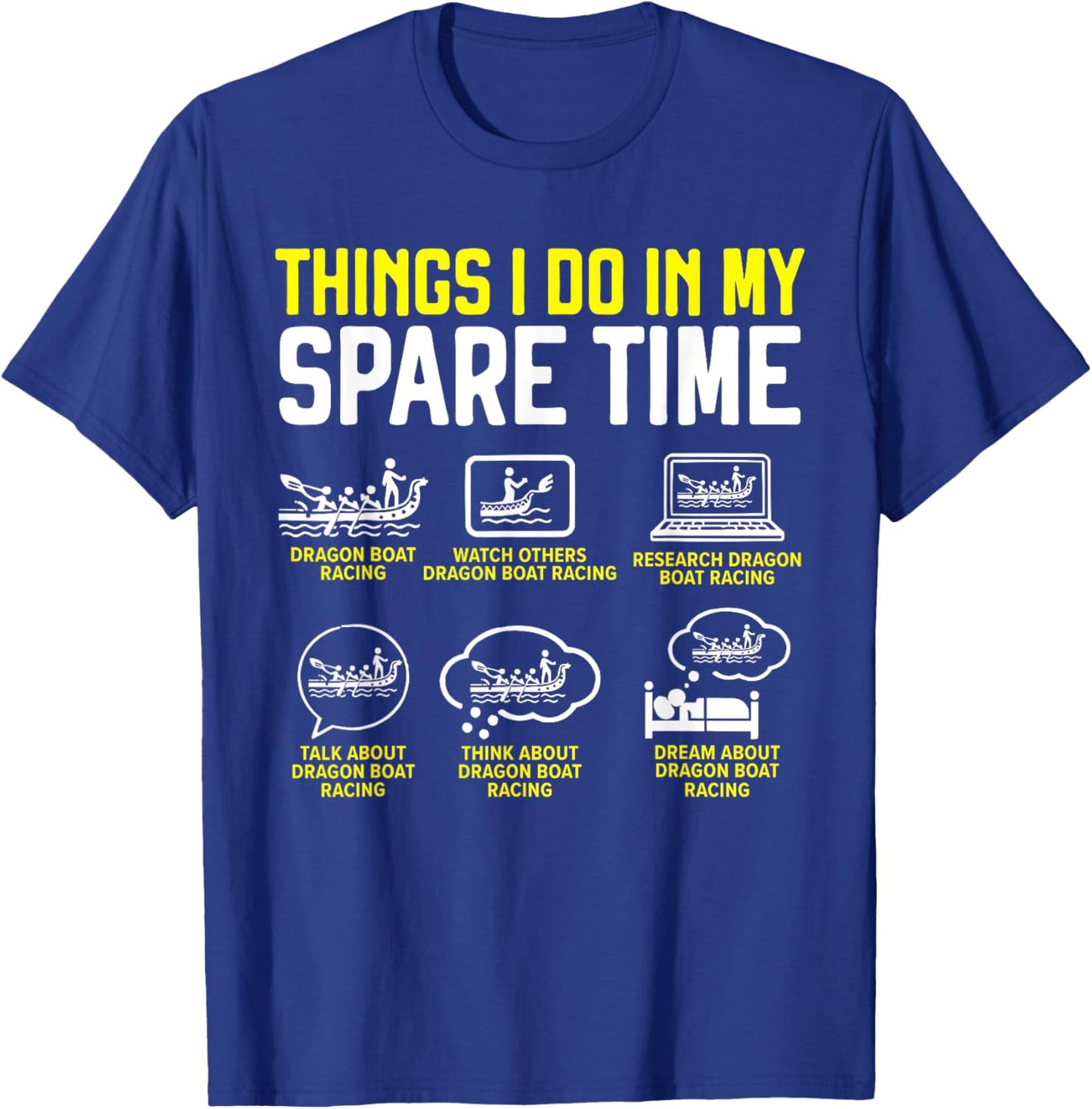 Dragon Boat Racing Paddler Dragonboating Dragonboat T-Shirt - T-Shirt | Royal