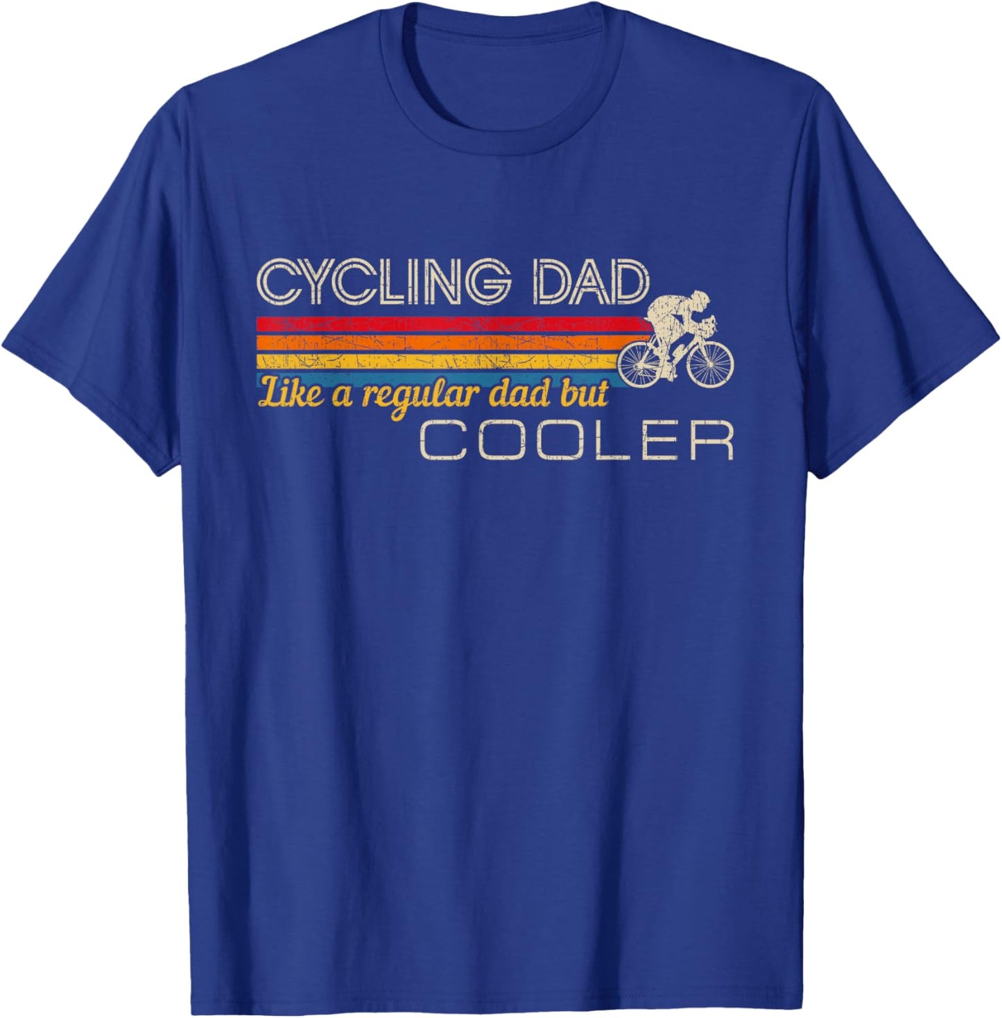 Radfahrer Papa Cycling Dad Radfahrer Papa Vatertag Fahrrad T-Shirt - T-Shirt | Royal