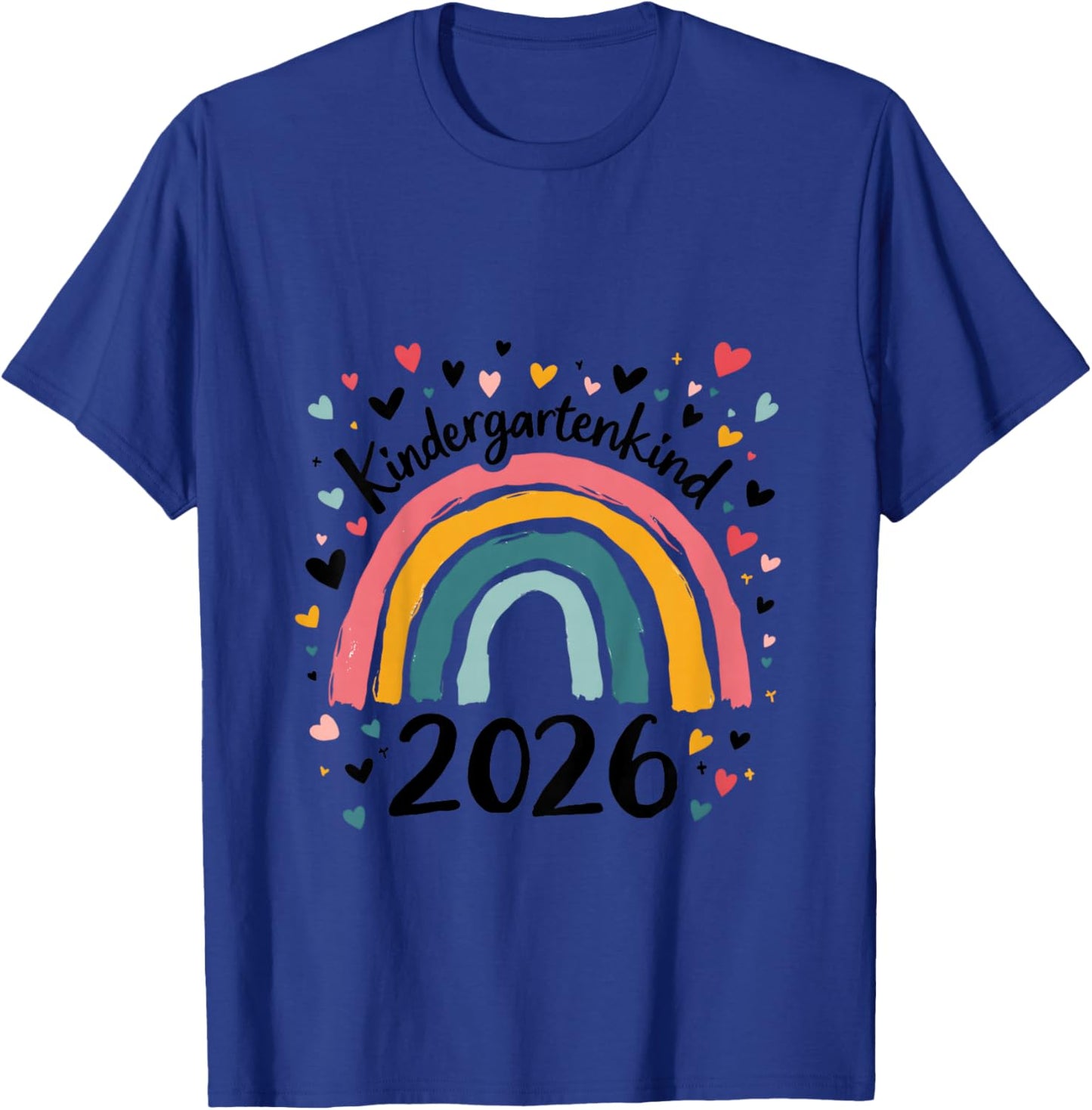 Kindergarten Kind 2026 Mädchen Regenbogen Kindergartenkind T-Shirt - T-Shirt | Royal