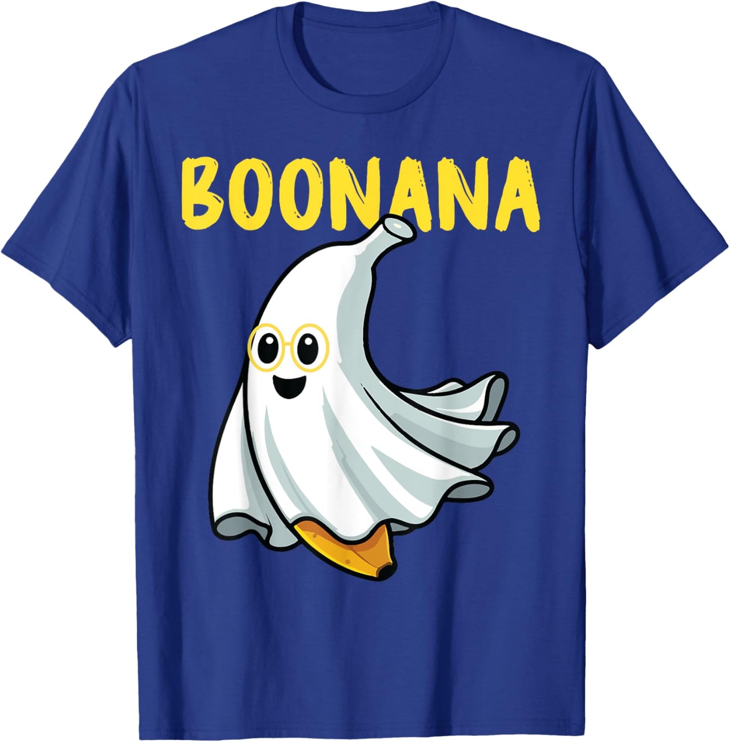 Cute Boonana Ghost Funny Banana Halloween Men Women Kids T-Shirt - T-Shirt | Royal