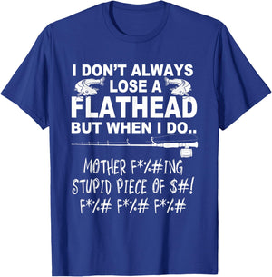 Flathead Catfish cat fishing T-Shirt - T-Shirt | Royal