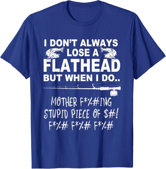 Flathead Catfish cat fishing T-Shirt - T-Shirt | Royal