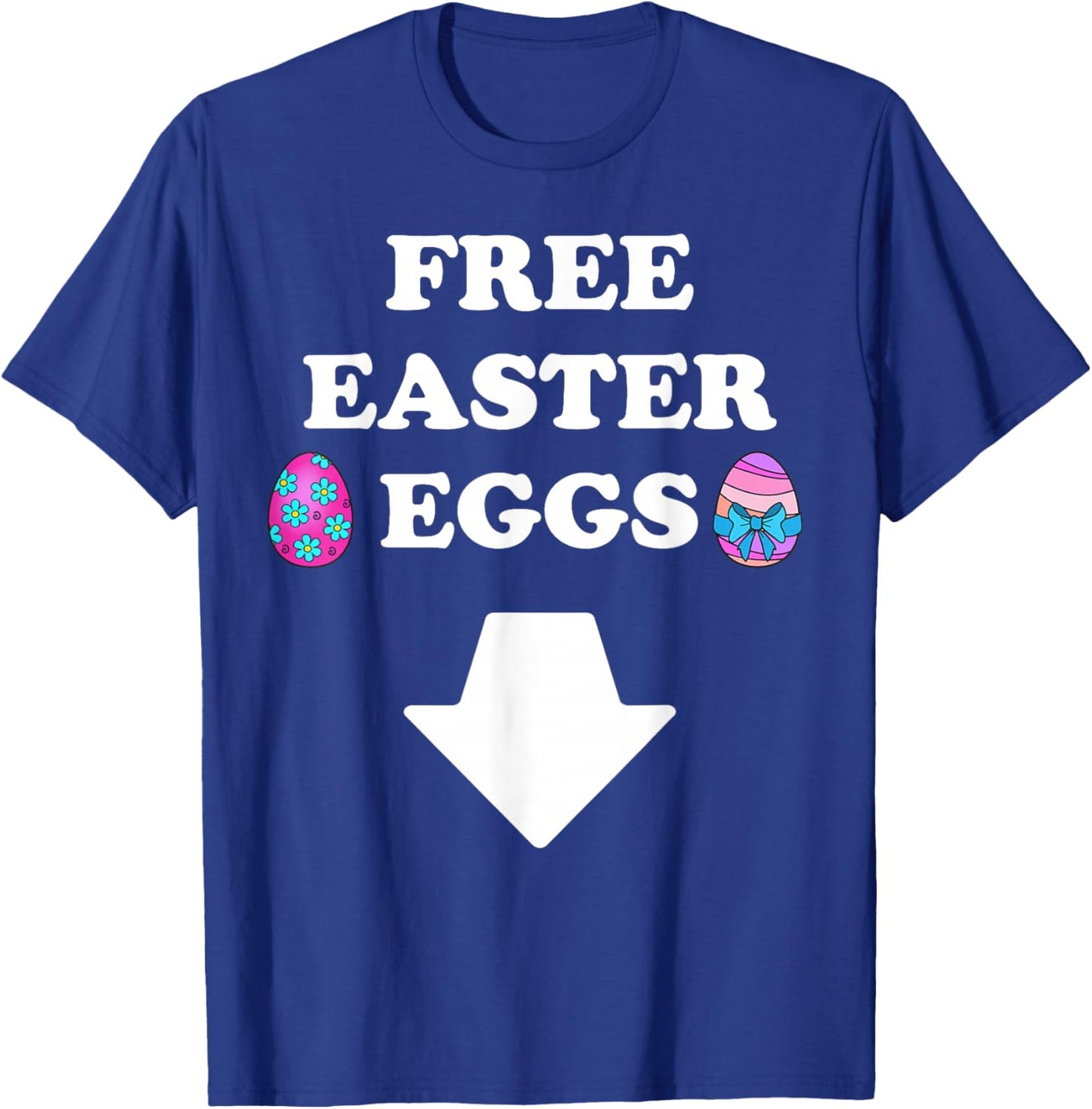Funny Inappropriate Easter Men T-Shirt - T-Shirt | Royal