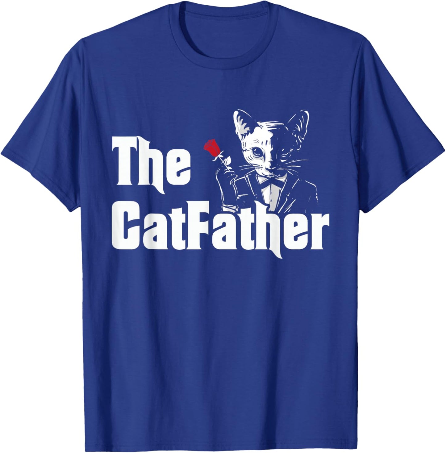 CatFather Cat Mafia Parodie Feline Gentleman Pet Humour Art T-Shirt - T-Shirt | Royal