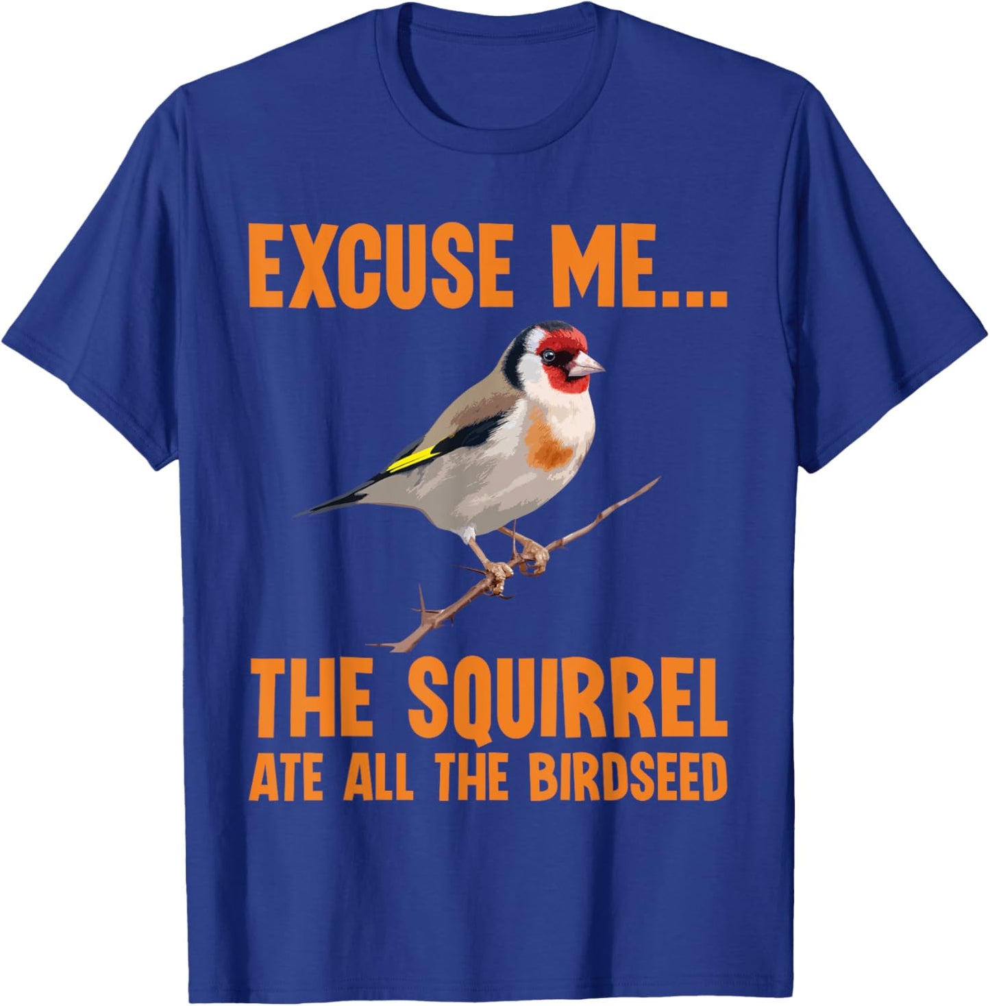 Bird Art Women Kid Bird Watching Birding Birdwatcher T-Shirt - T-Shirt | Royal