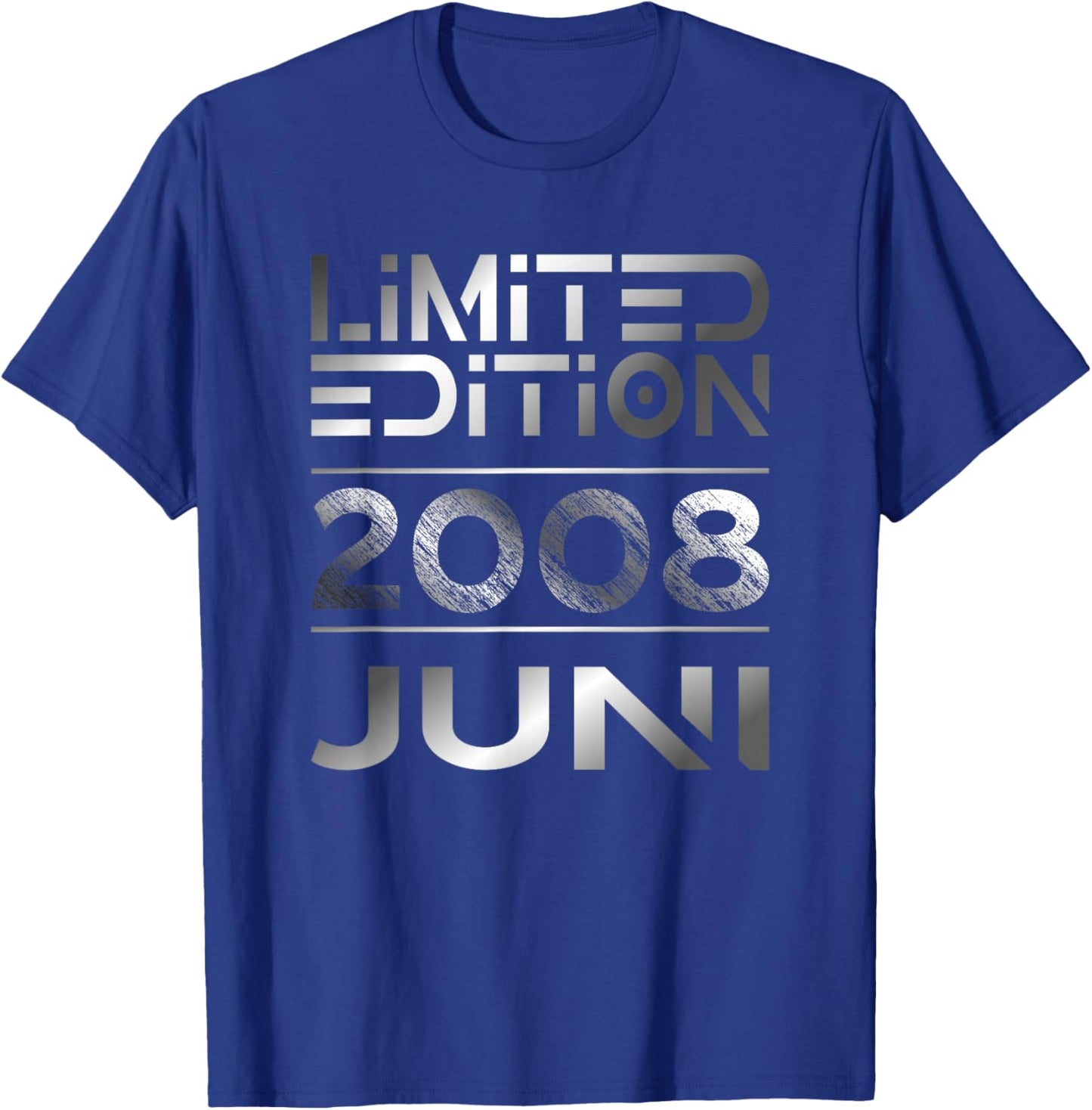 Limited Edition Juni 2008 Junge Mädchen 18. Geburtstag T-Shirt - T-Shirt | Royal