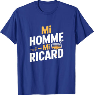 Mi Homme Mi Ricard Humour Aperitif T-Shirt - T-Shirt | Royal