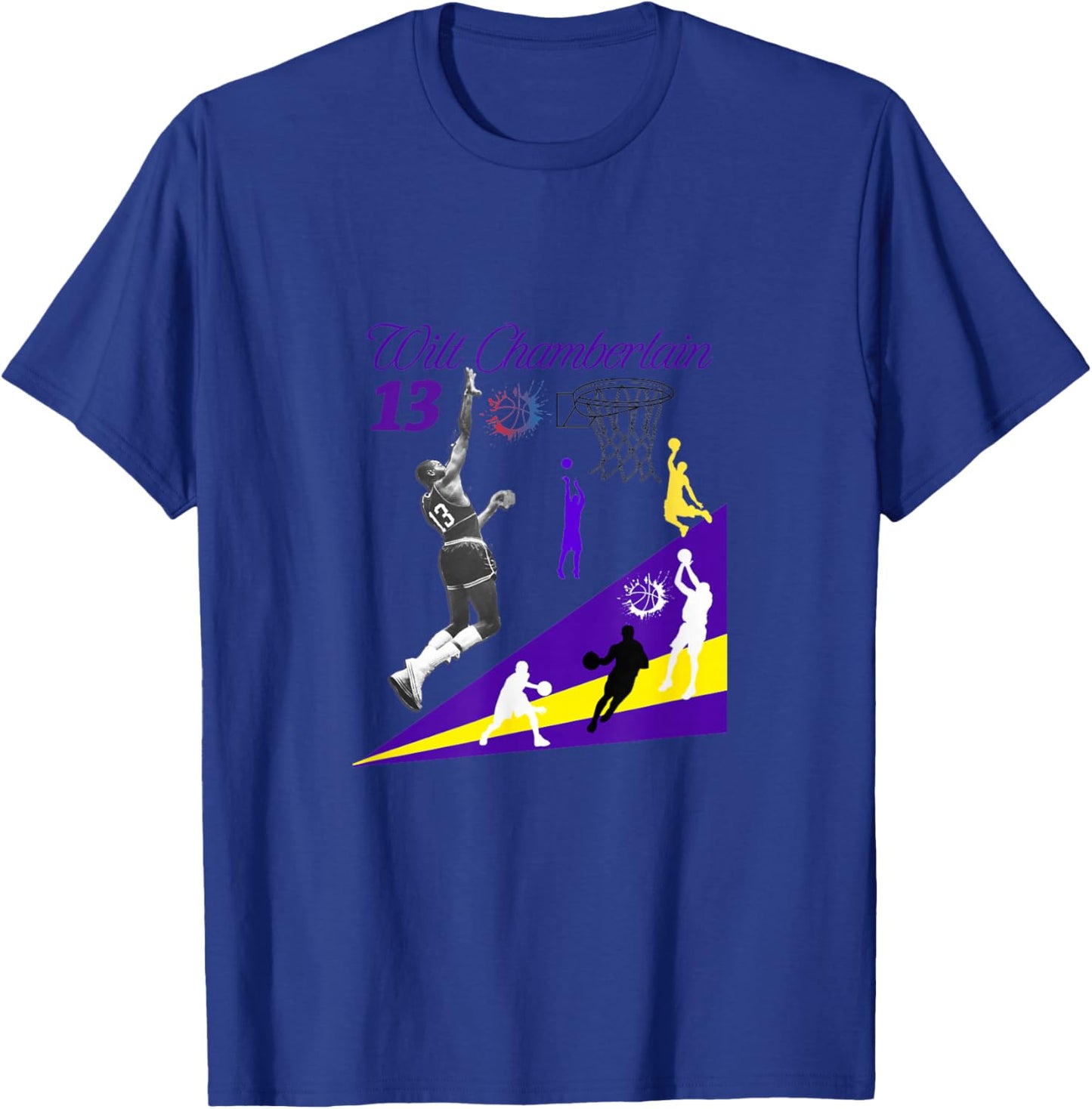 Wilt Chamberlain_NBA_001 T-Shirt - T-Shirt | Royal