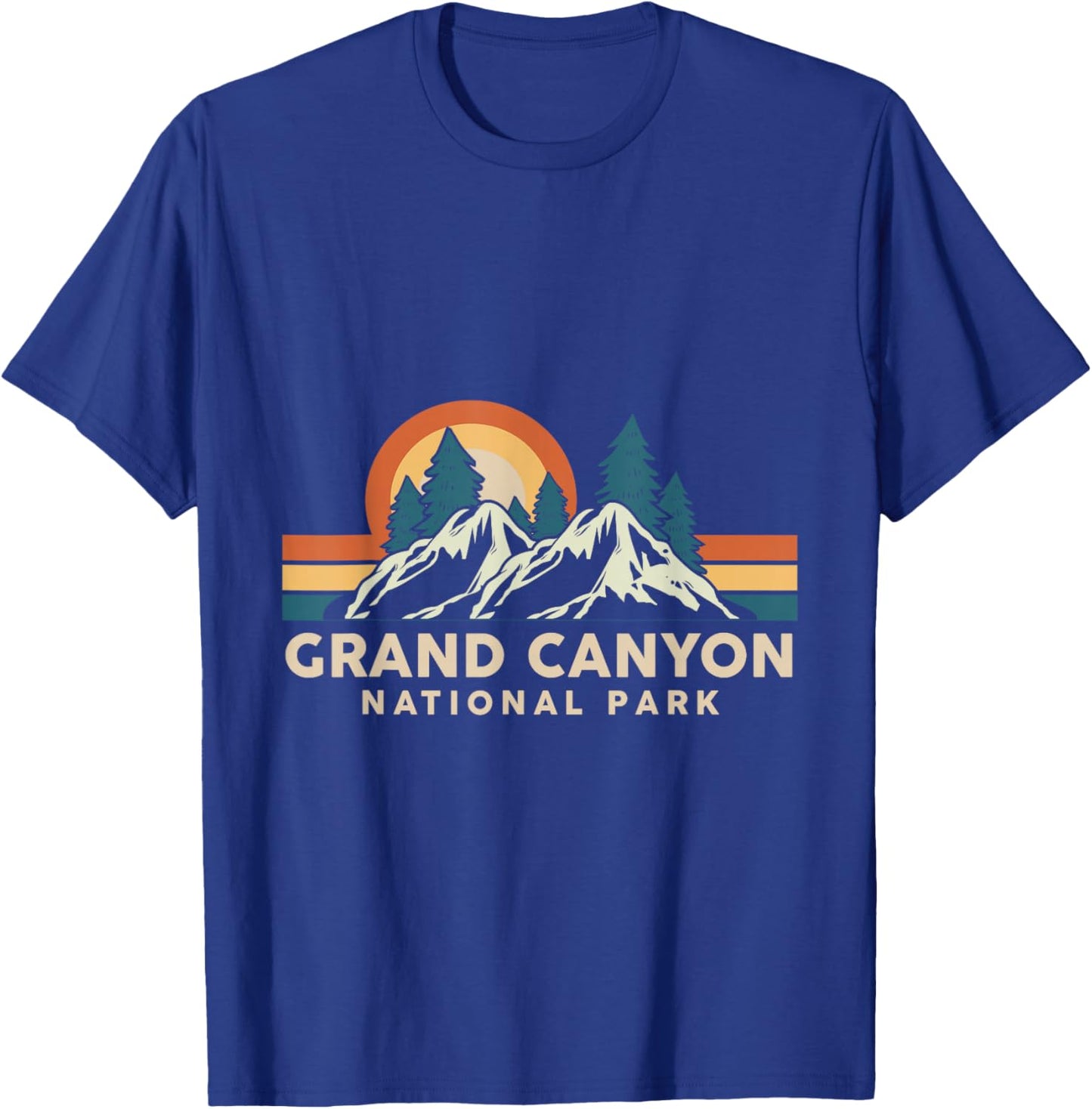 Grand Canyon National Park Arizona Hiking Souvenir Retro T-Shirt - T-Shirt | Royal