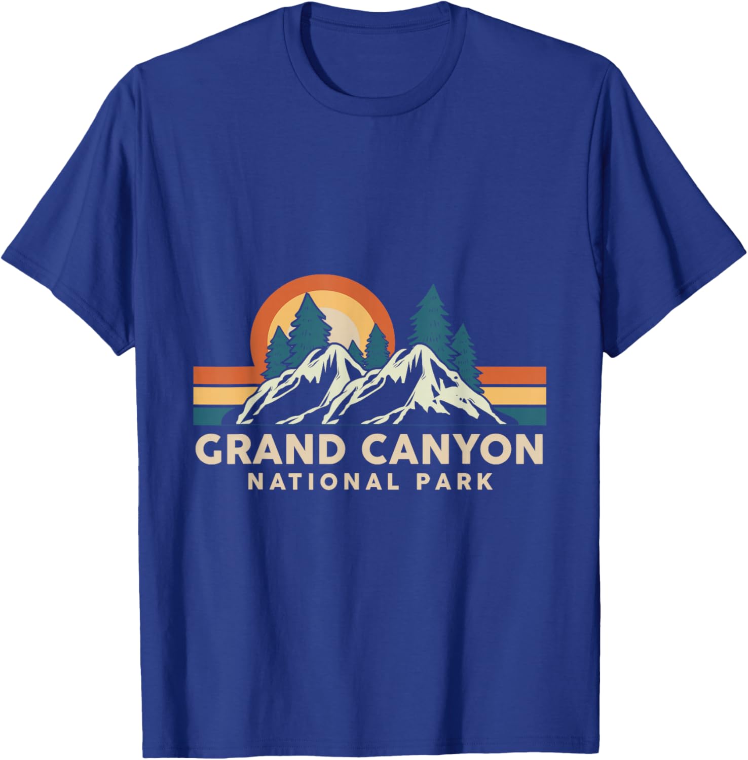 Grand Canyon National Park Arizona Hiking Souvenir Retro T-Shirt - T-Shirt | Royal