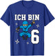 Ich Bin 6 Ninja Geburtstag 6 Jahre Junge Karate T-Shirt - T-Shirt | Royal